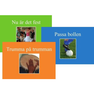 Kompisserien: Nu är det fest, Passa bollen och Trumma på trumman image