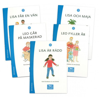 Läsa lätt Versaler 1, 5 olika böcker image