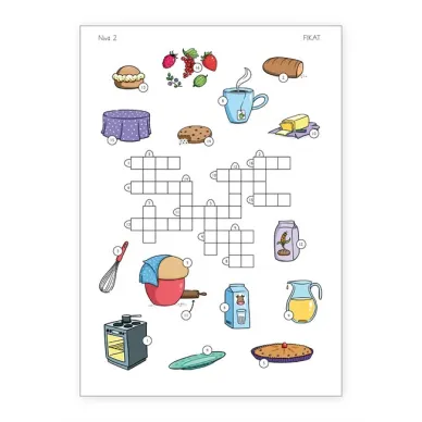 4181 Latt att losa Korsord med ljudenlig stavning FIKAT image