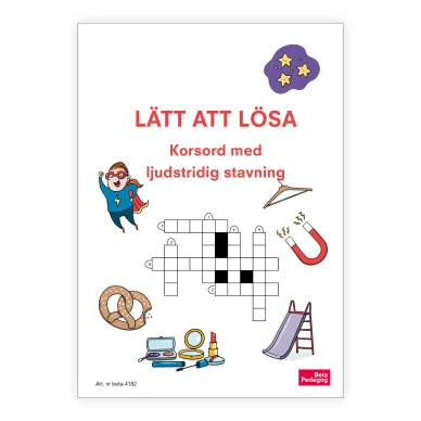 4182 Latt att losa Korsord med ljudstridig stavning framsida skugga image