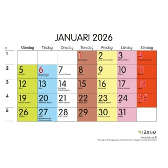Kalender 2026, A3-format image