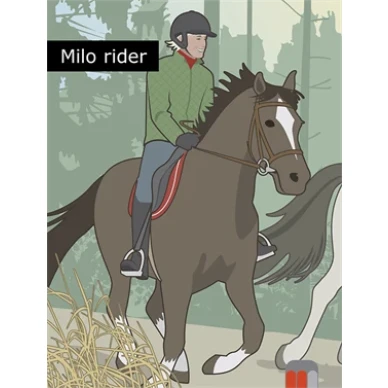 Milo rider text image