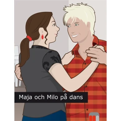 Maja och Milo pa dans text image