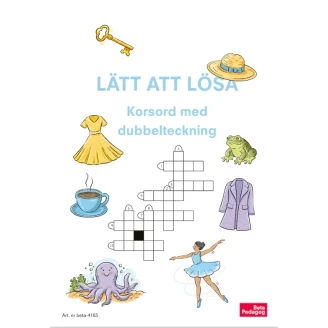 Lätt att lösa -  Korsord med dubbelteckning image