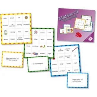 Matteord - begreppsbingo image